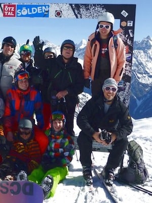 männer-natürlich, nette Skigruppe in Sölden